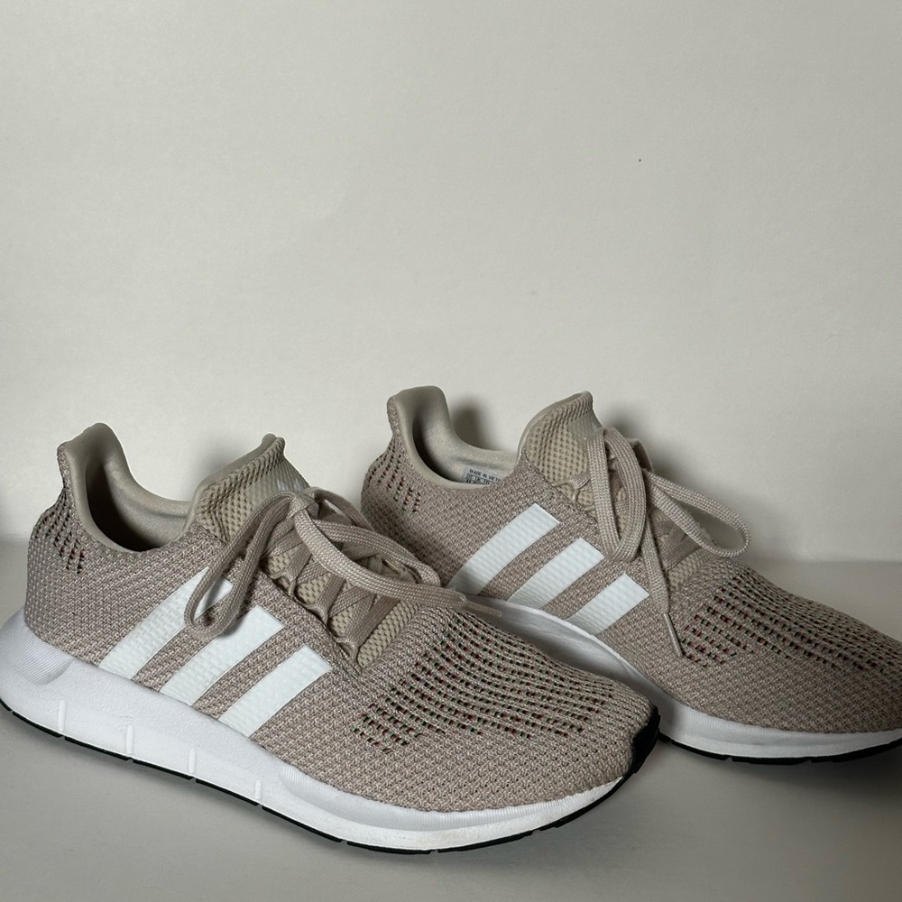 Adidas Cream Knit Sneakers. Worn only a few times. No box.